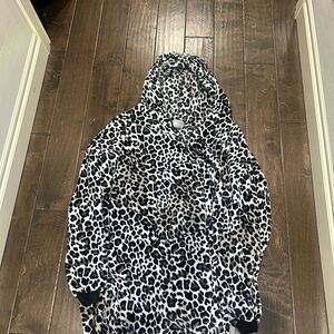 Leopard Print Hooded Jacket